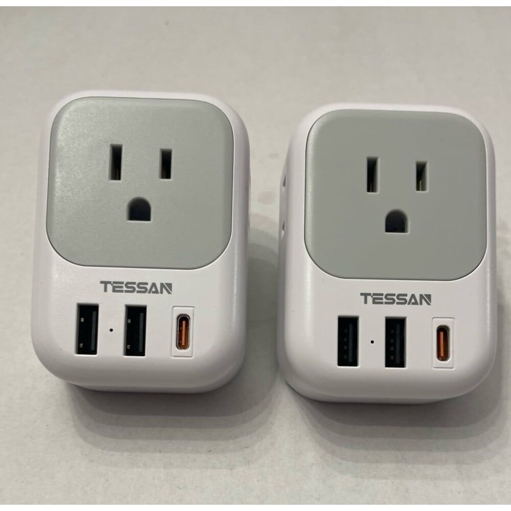 TESSAN European Travel Plug Adapter USB C,International Plug Adaptor New